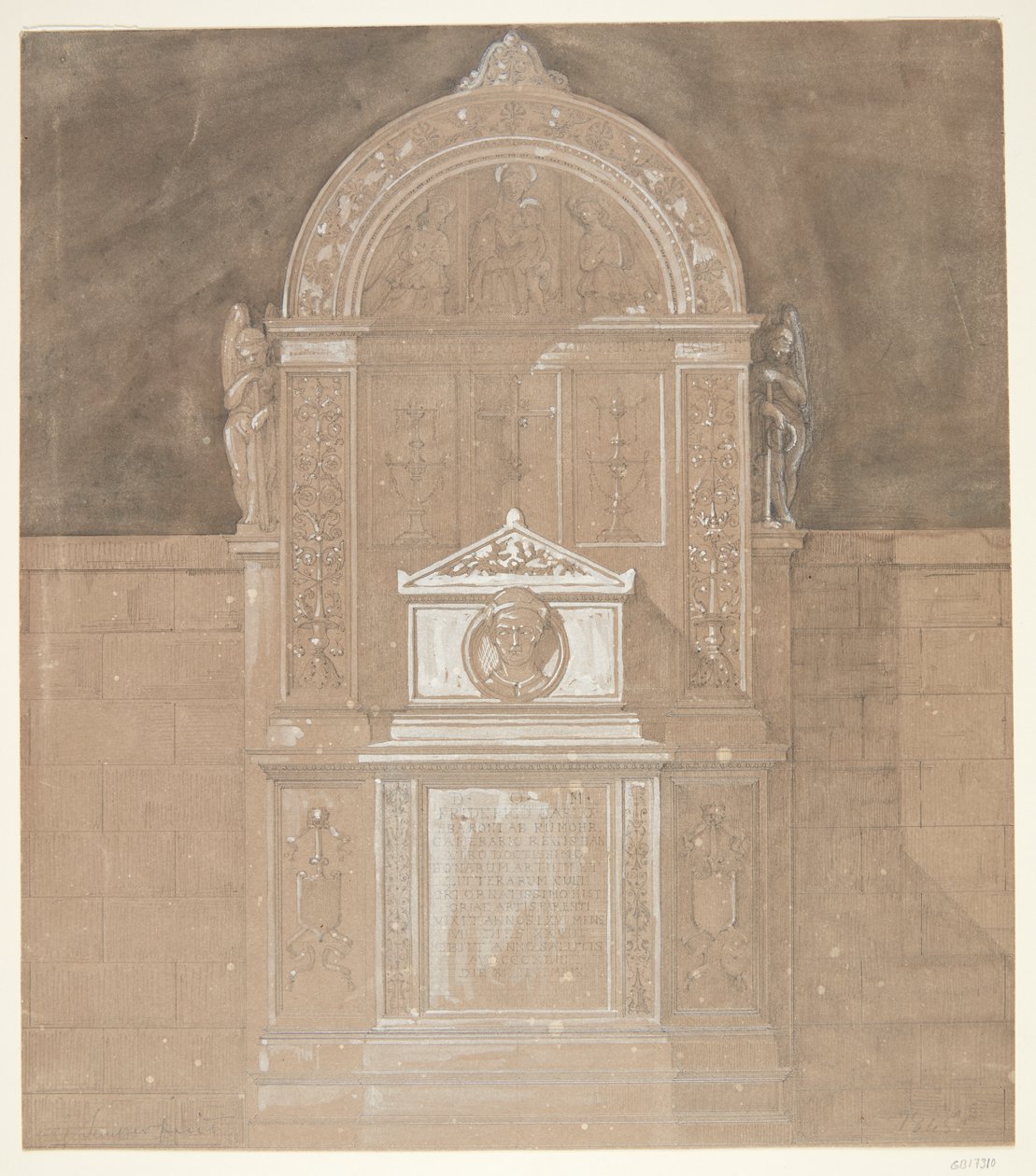 Monumento funerario del barón C. F. von Rumohr 1845 de Gottfried Semper