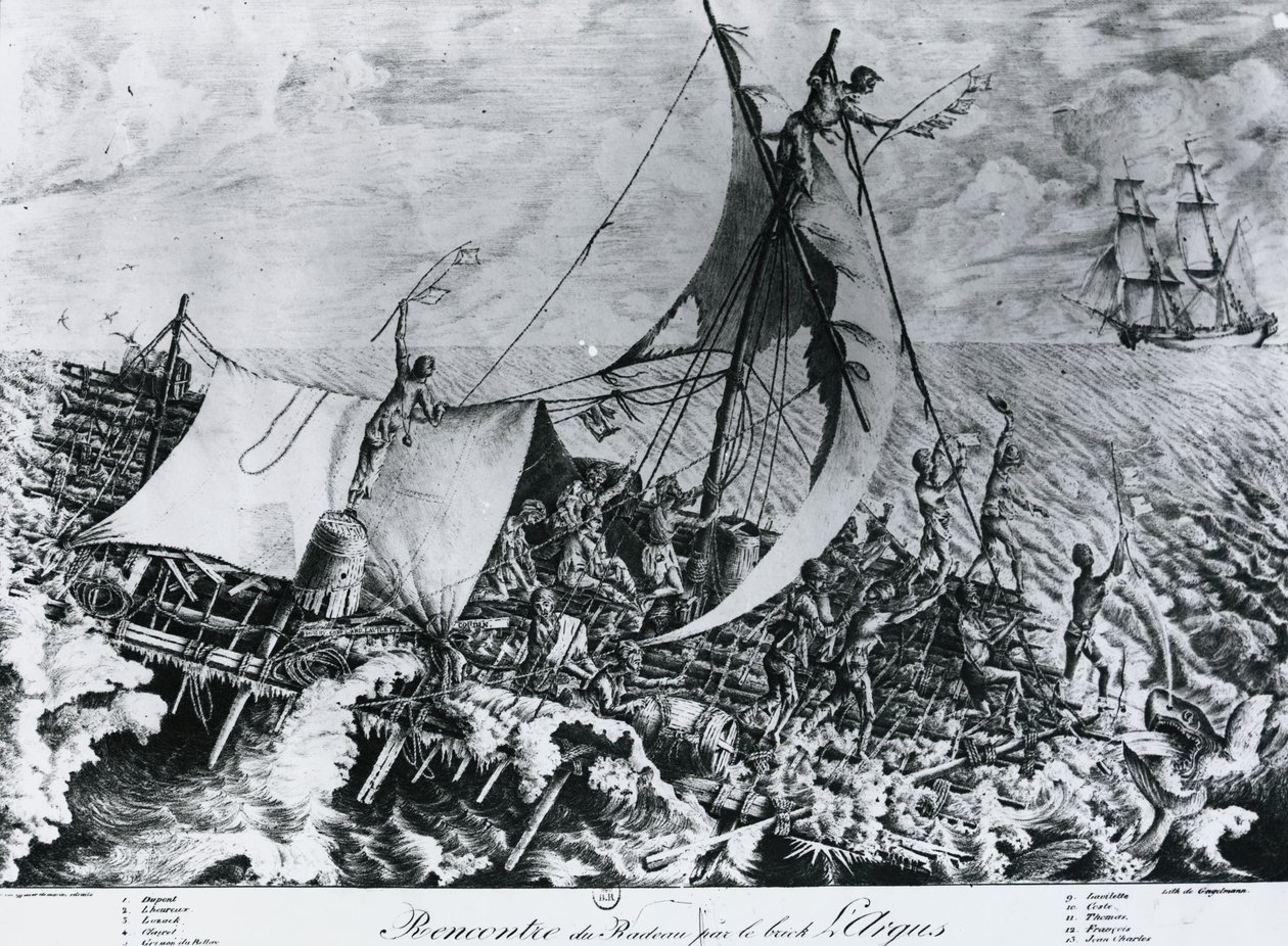Naufragio de la Fragata Medusa (2 de julio) de Gottfried or Godefroy Engelmann