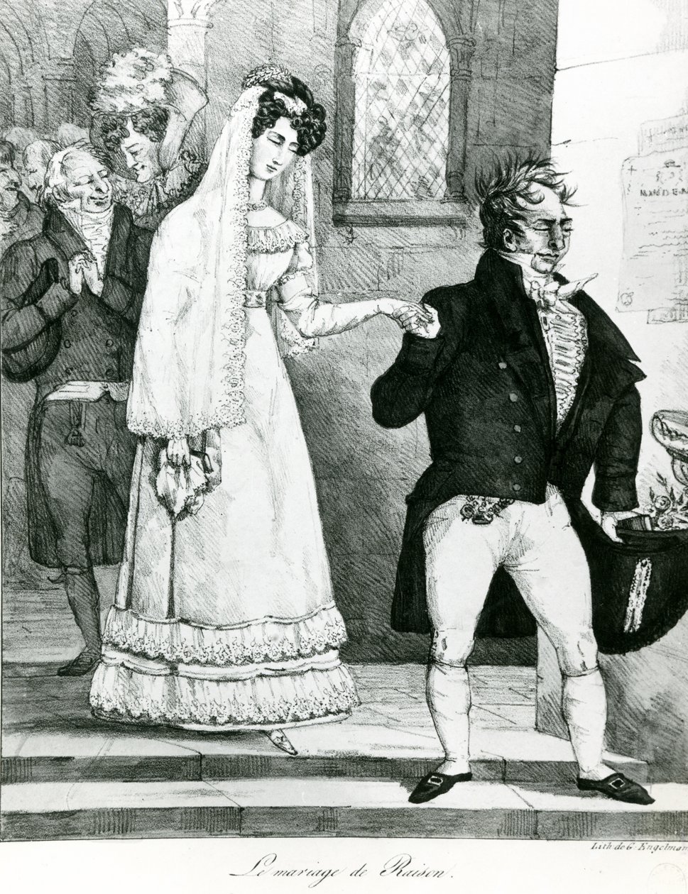 El matrimonio de conveniencia de Gottfried or Godefroy Engelmann