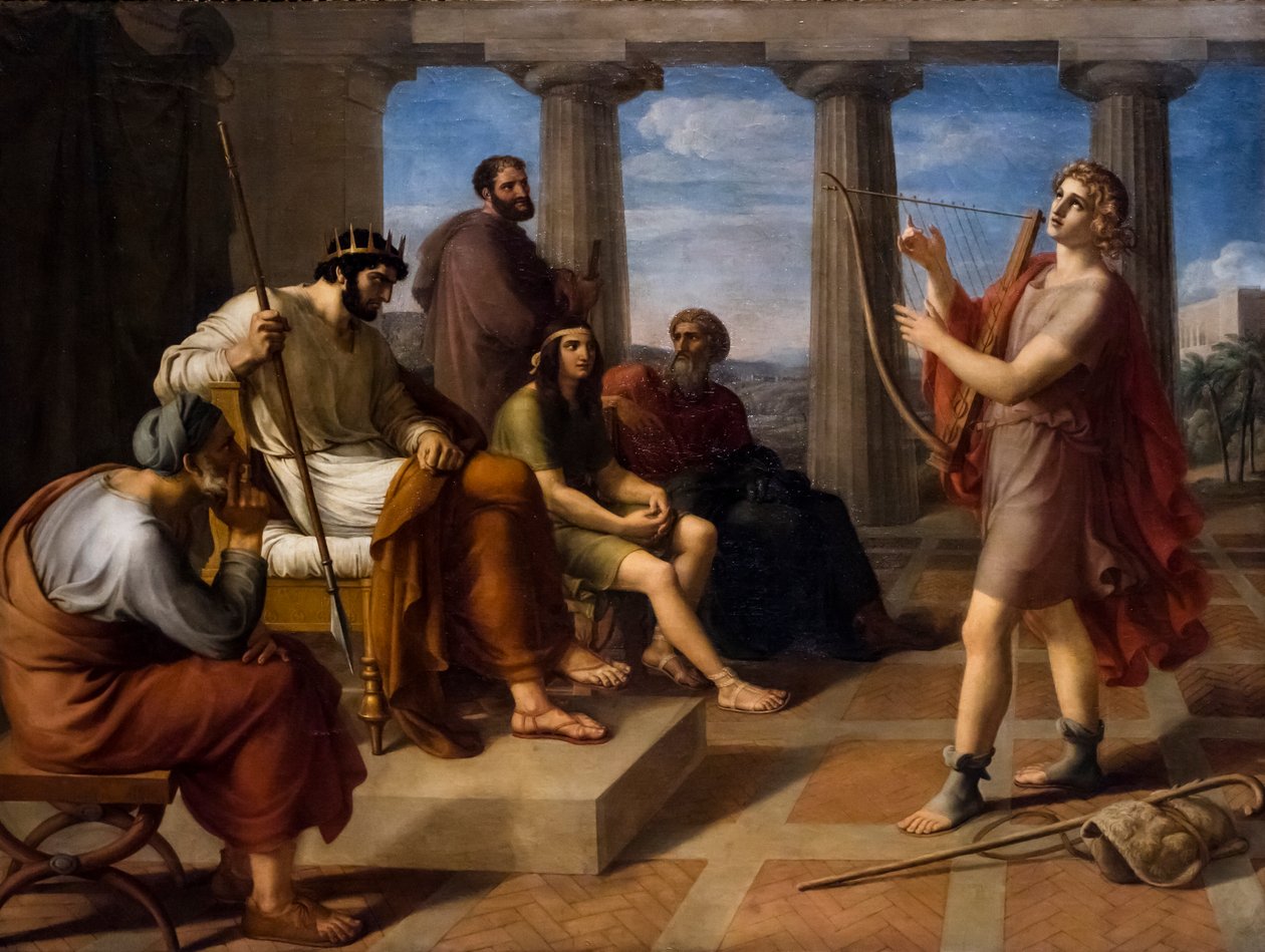 David jugando frente a Saúl de Gottlieb Schick