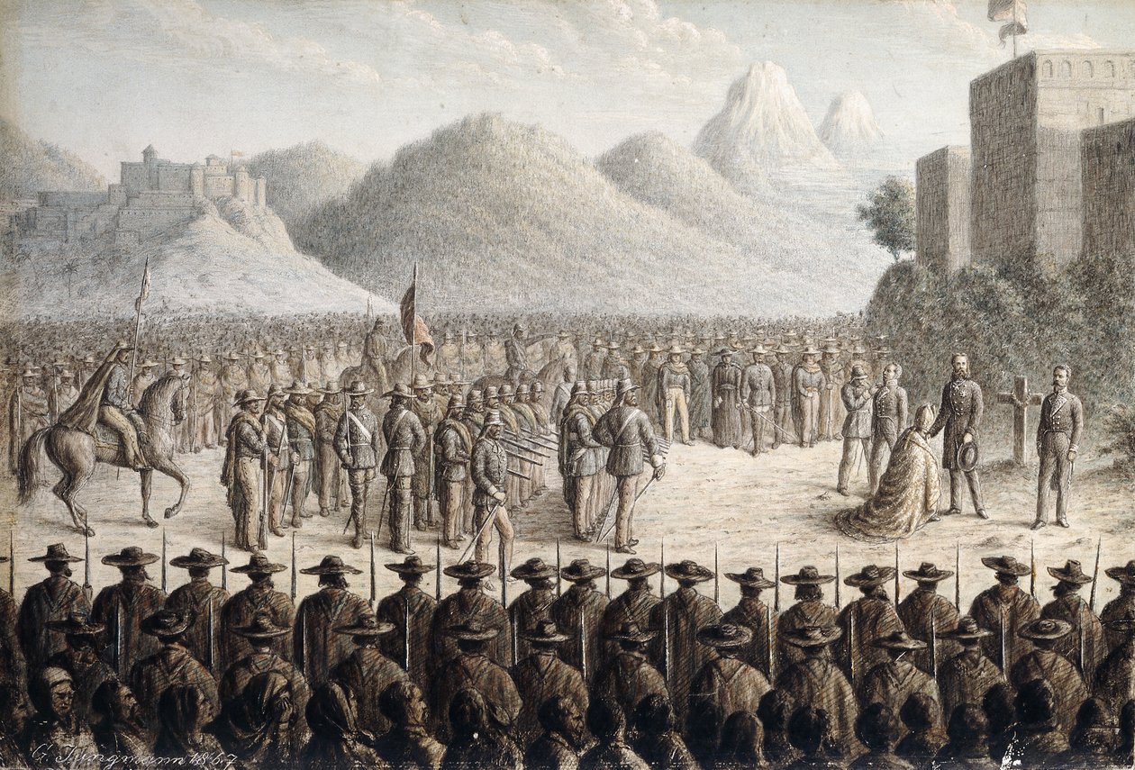 La Ejecución del Emperador Maximiliano, 1867 de Gottlob Jungman