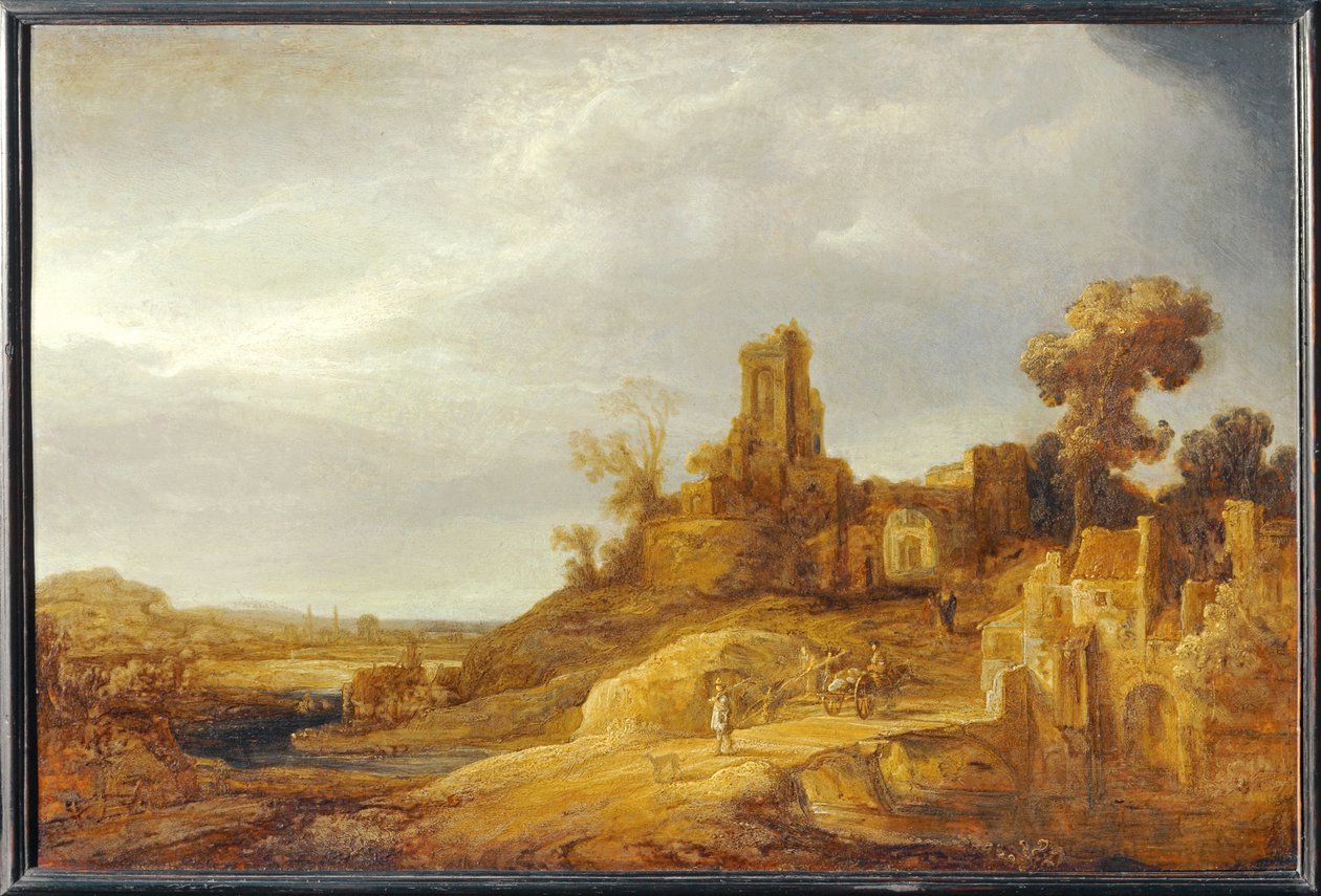 Paisaje en el puente ... de Govaert Flinck