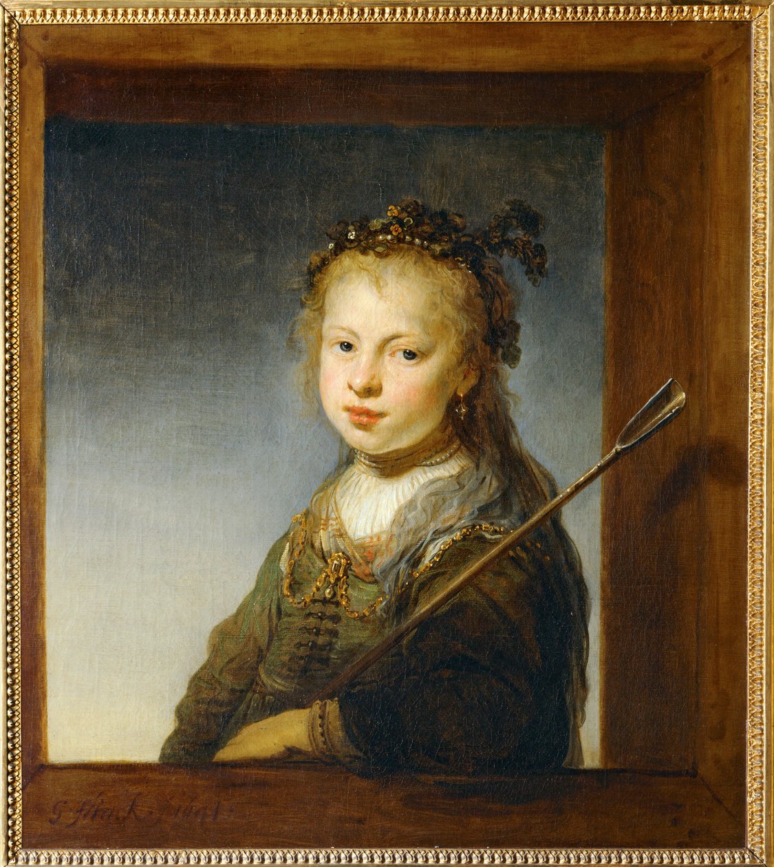 Niña como pastora ... de Govaert Flinck