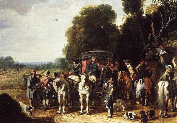 Una partida de caza de Govaert Jansz