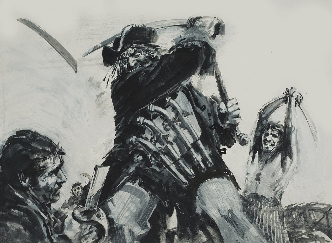 Barbanegra (gouache sobre papel) de Graham Coton