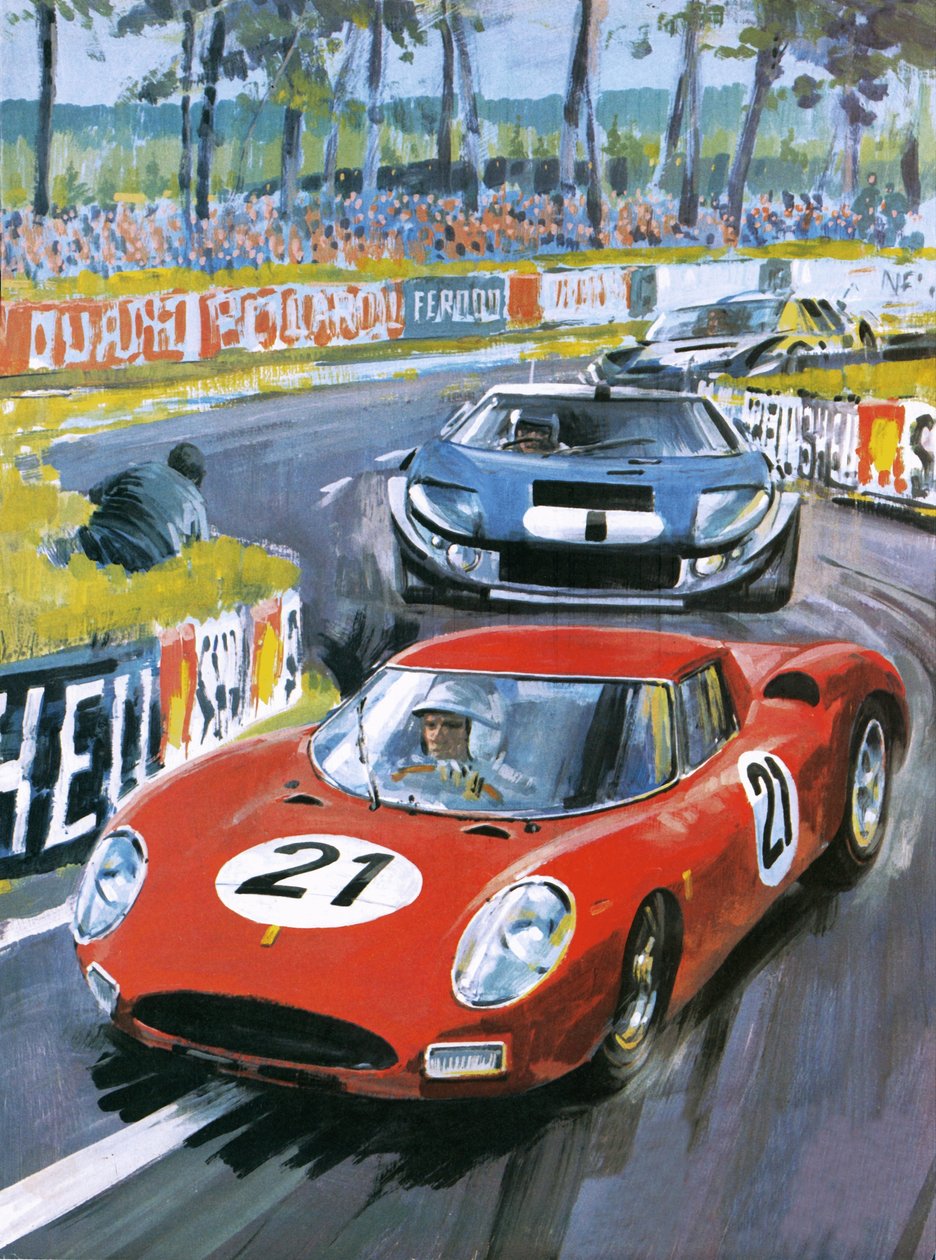 Jochen Rindt al volante de un Ferrari 250 LM de Graham Coton