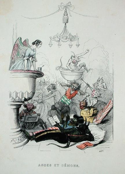Ángeles y Demonios, ilustración de 