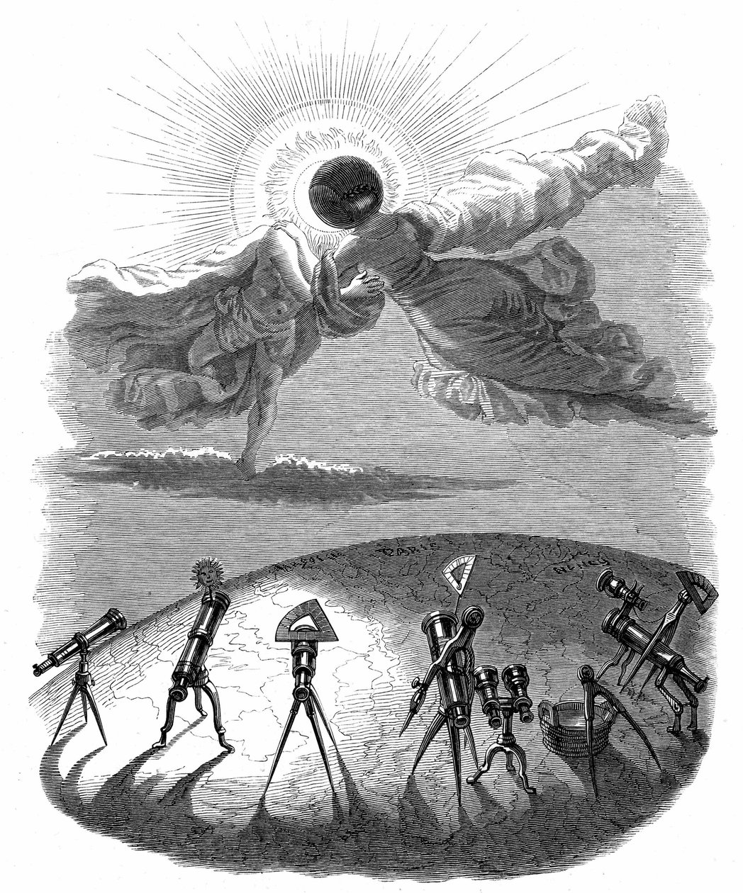 Ilustración para la novela "Un Autre Monde" de Henri Fournier de Grandville (1803 47)