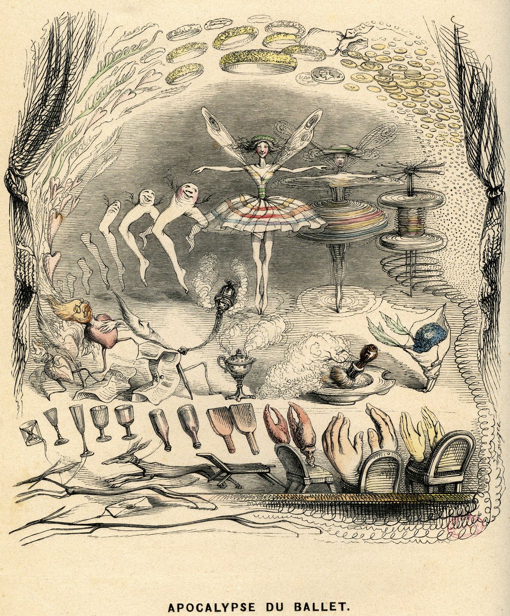Ilustración para la novela "Un Autre Monde" de Henri Fournier de Grandville (1803 47)