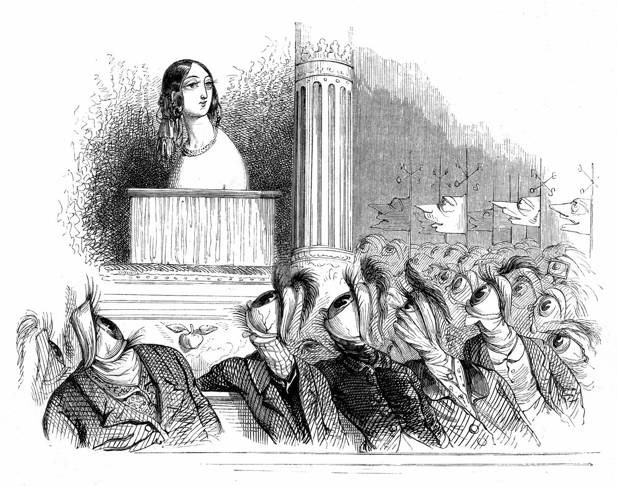 Ilustración para la novela "Un Autre Monde" de Henri Fournier de Grandville (1803 47)