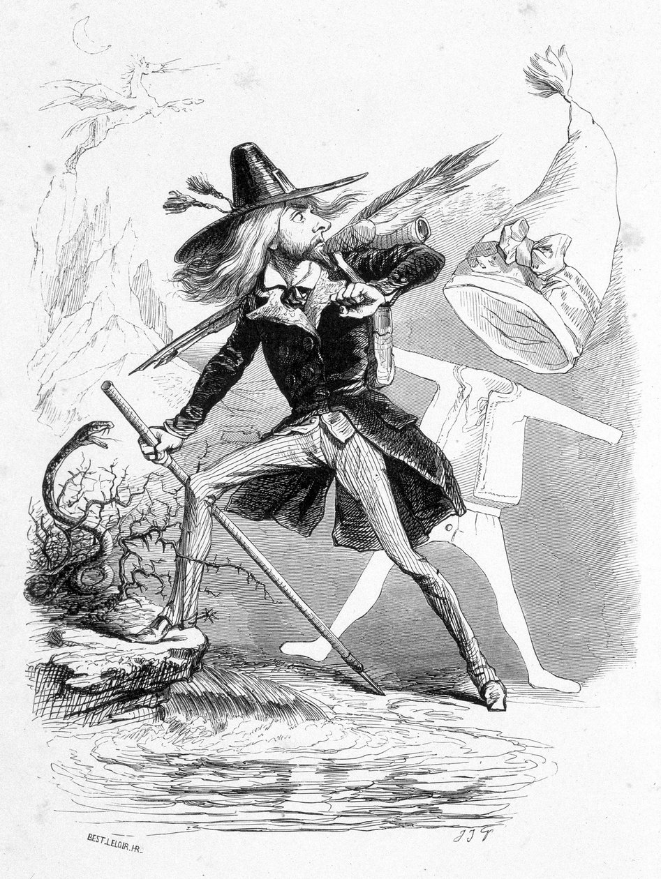 En "Jérôme Paturot en busca de una posición social" de Louis Reybaud de Grandville