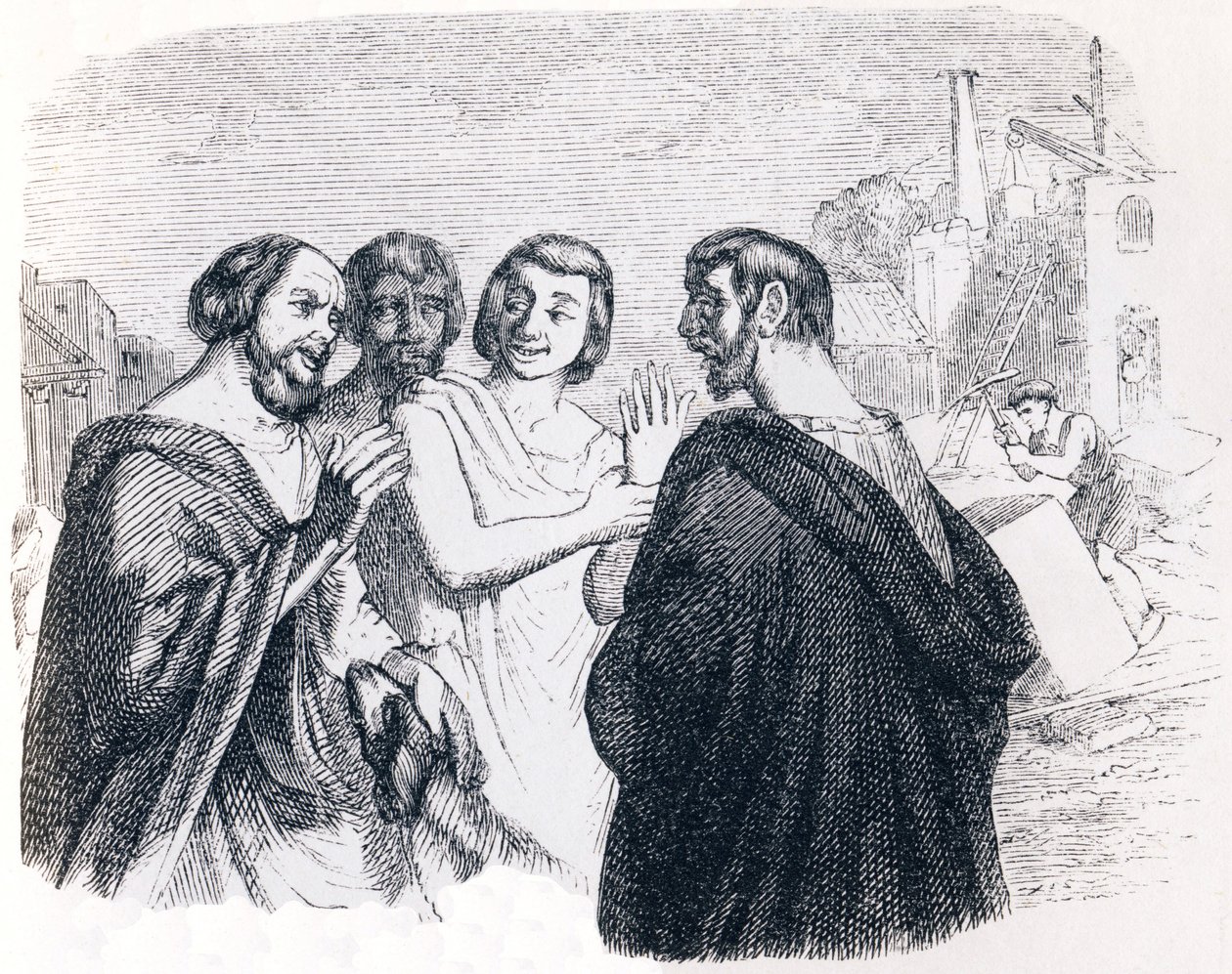 Discurso de Sócrates - Fábulas de La Fontaine de Grandville