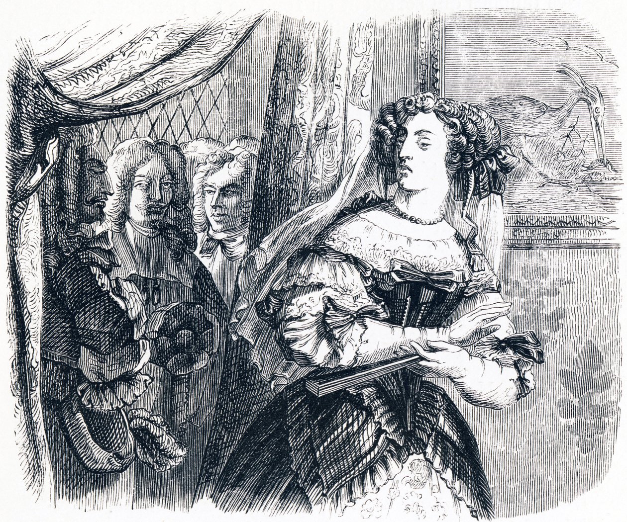 La niña - Fábulas de La Fontaine de Grandville