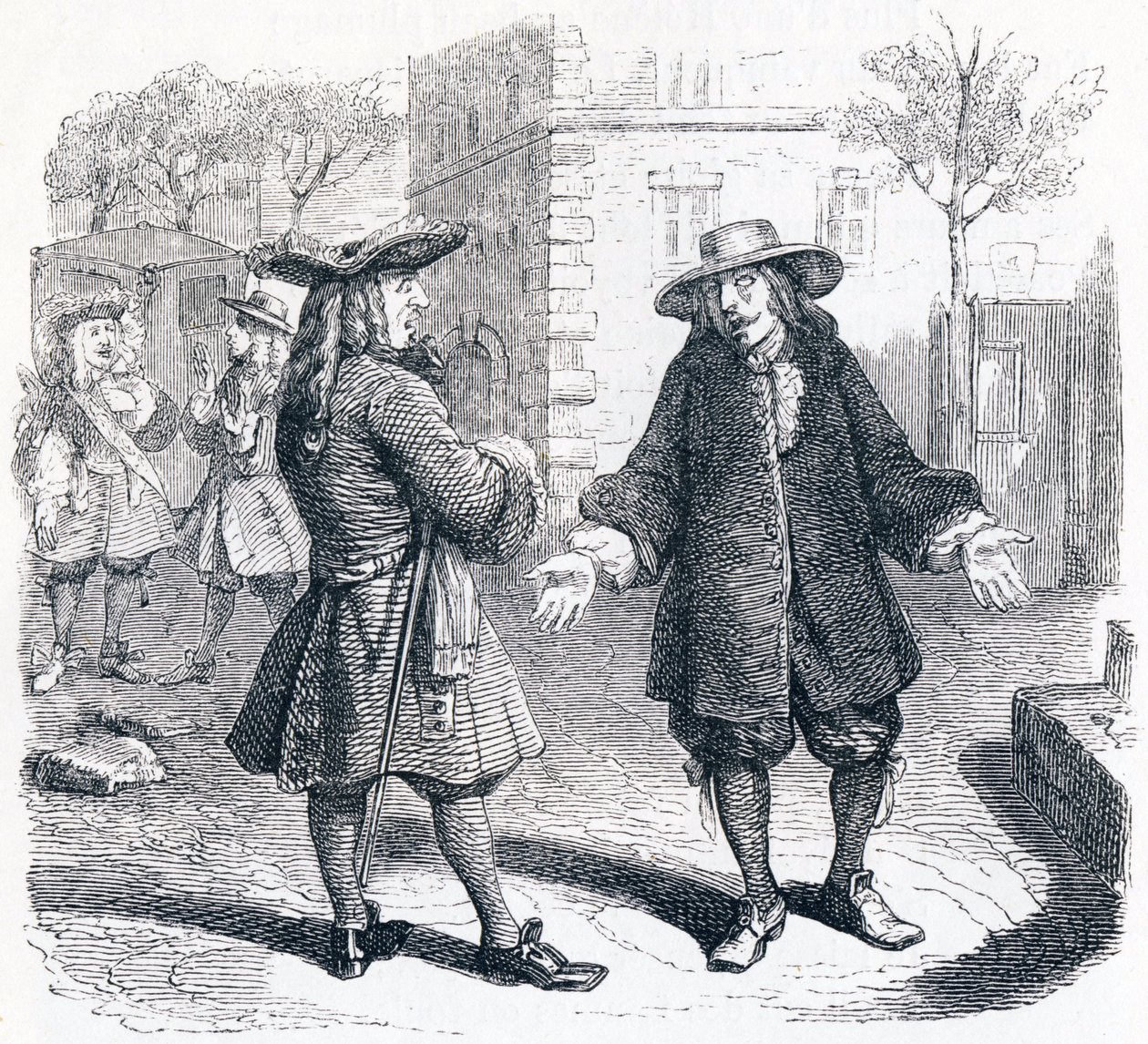 La ingratitud y la injusticia de los hombres hacia la fortuna - Fábulas de La Fontaine de Grandville