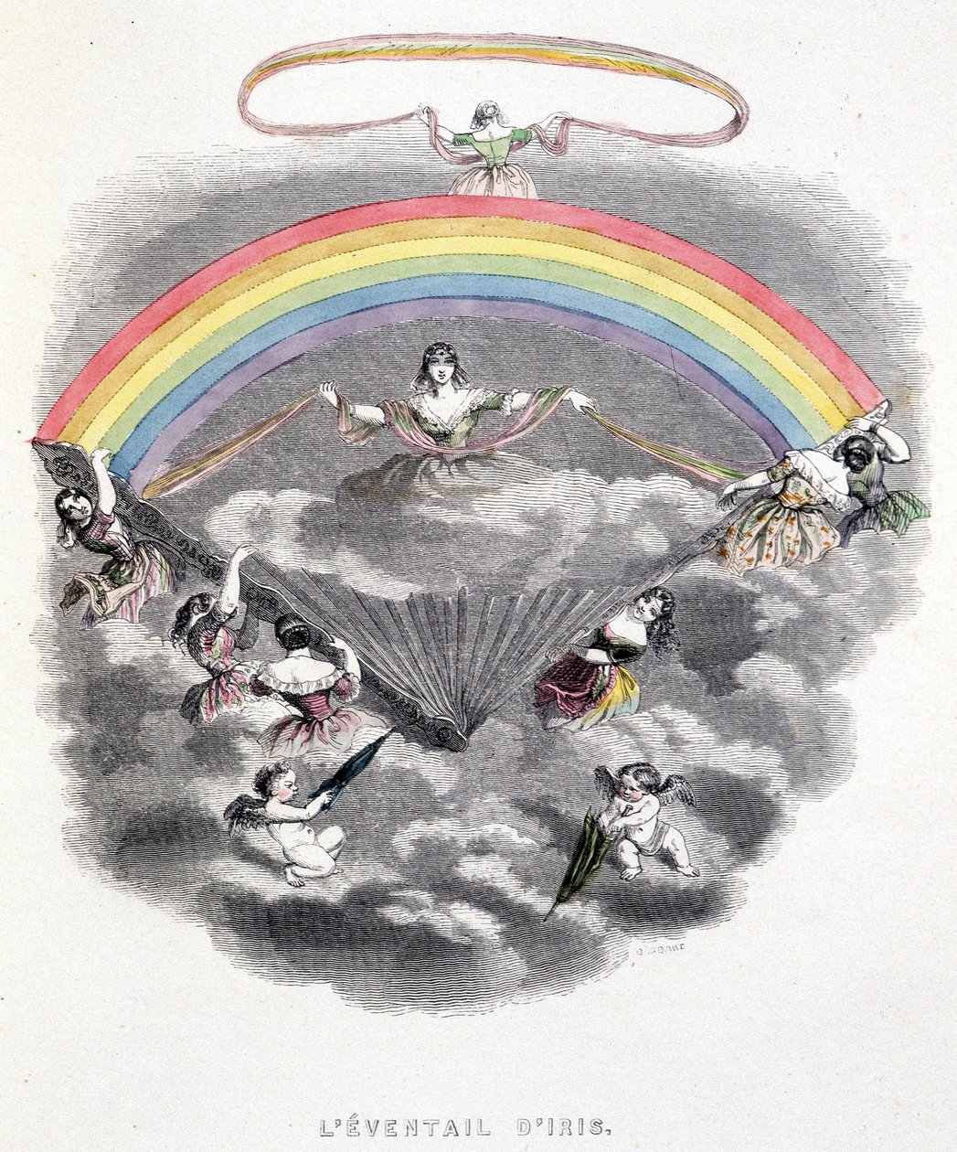 El rango de Iris - en “Otro Mundo” por Grandville de Grandville