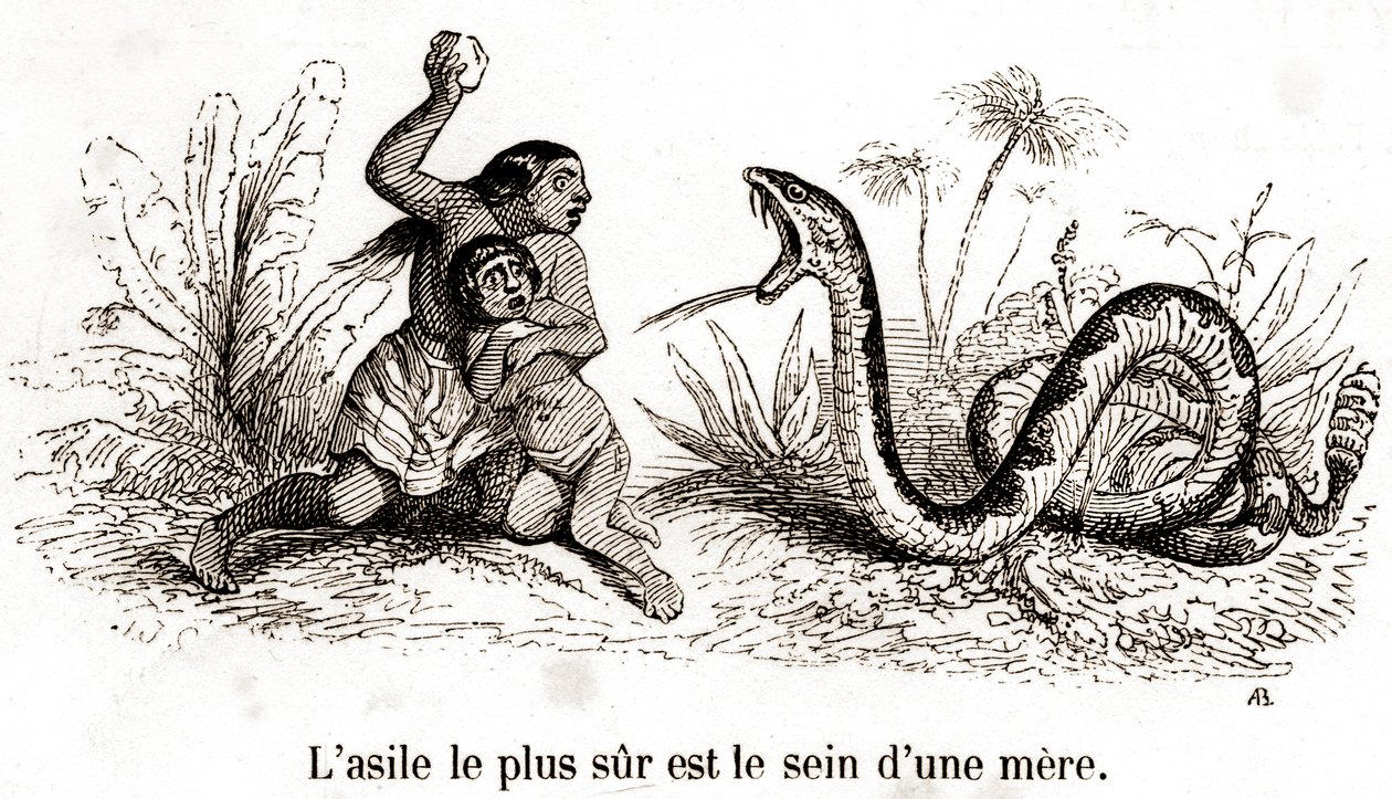 El asilo más seguro es el seno materno de Grandville (1803 47)