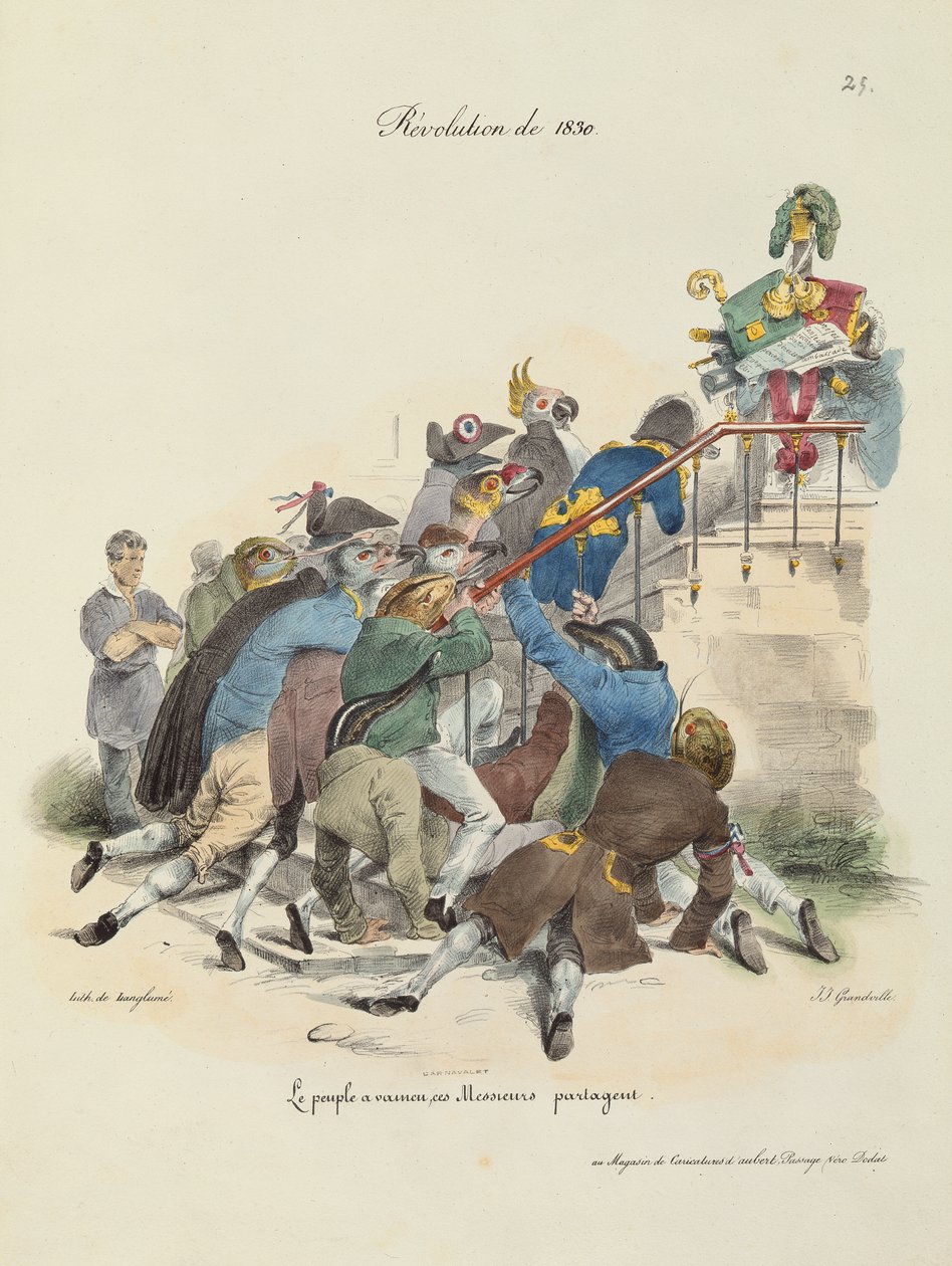 La Revolución de 1830 de Grandville 1803 47 after Grandville 1803 47 after