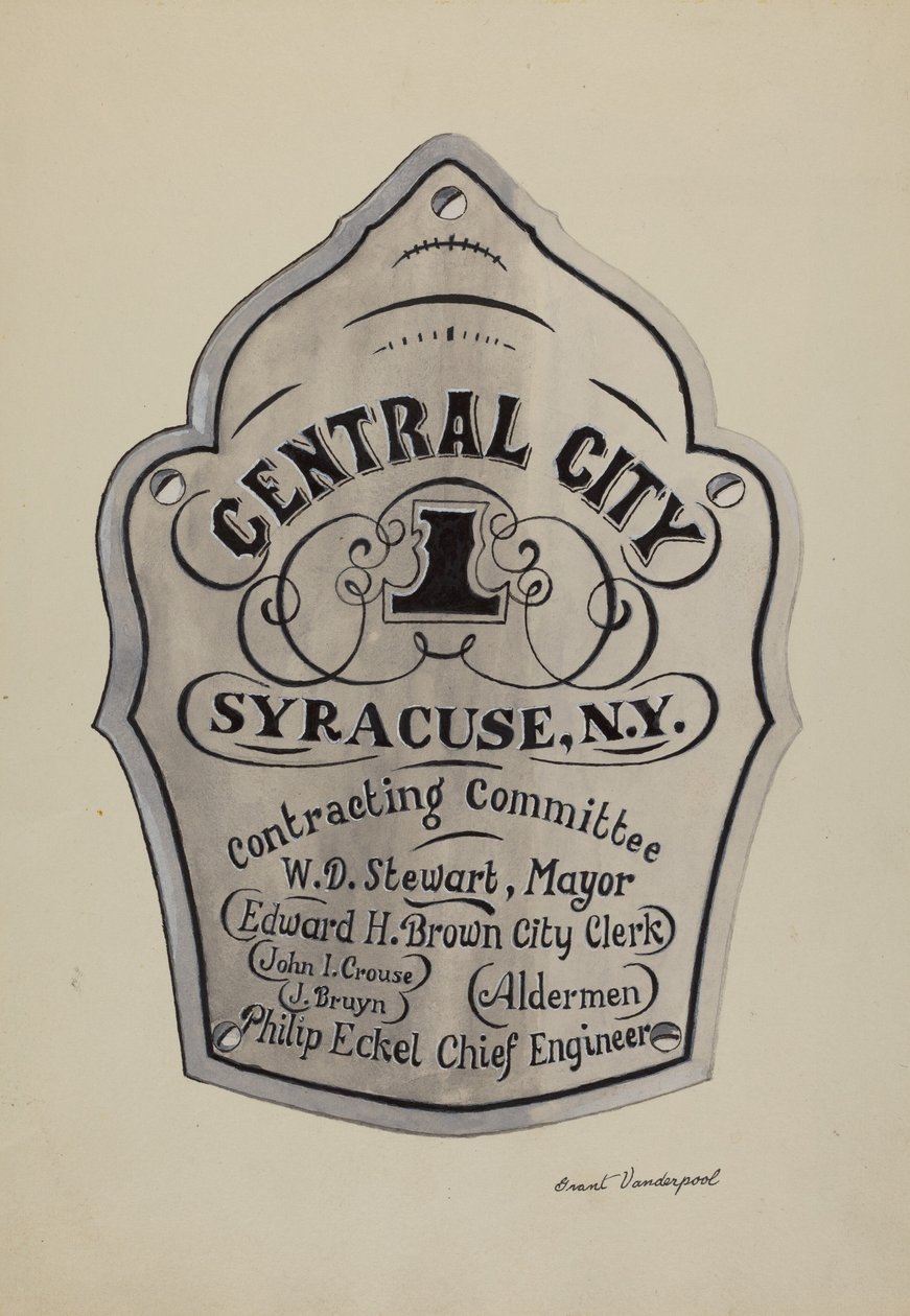Placa de Nombre Grabada de Grant Vanderpool