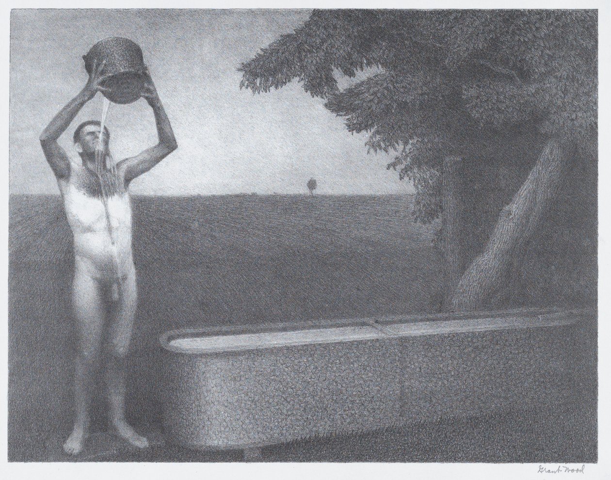 Noche bochornosa, 1939 de Grant Wood