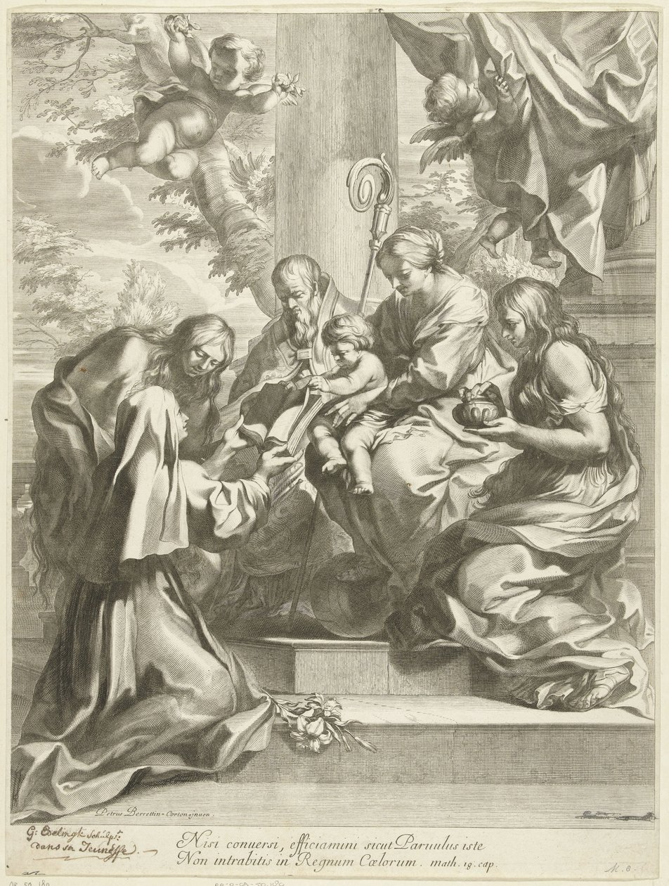 Santa Martina a los pies de María de Gérard Edelinck