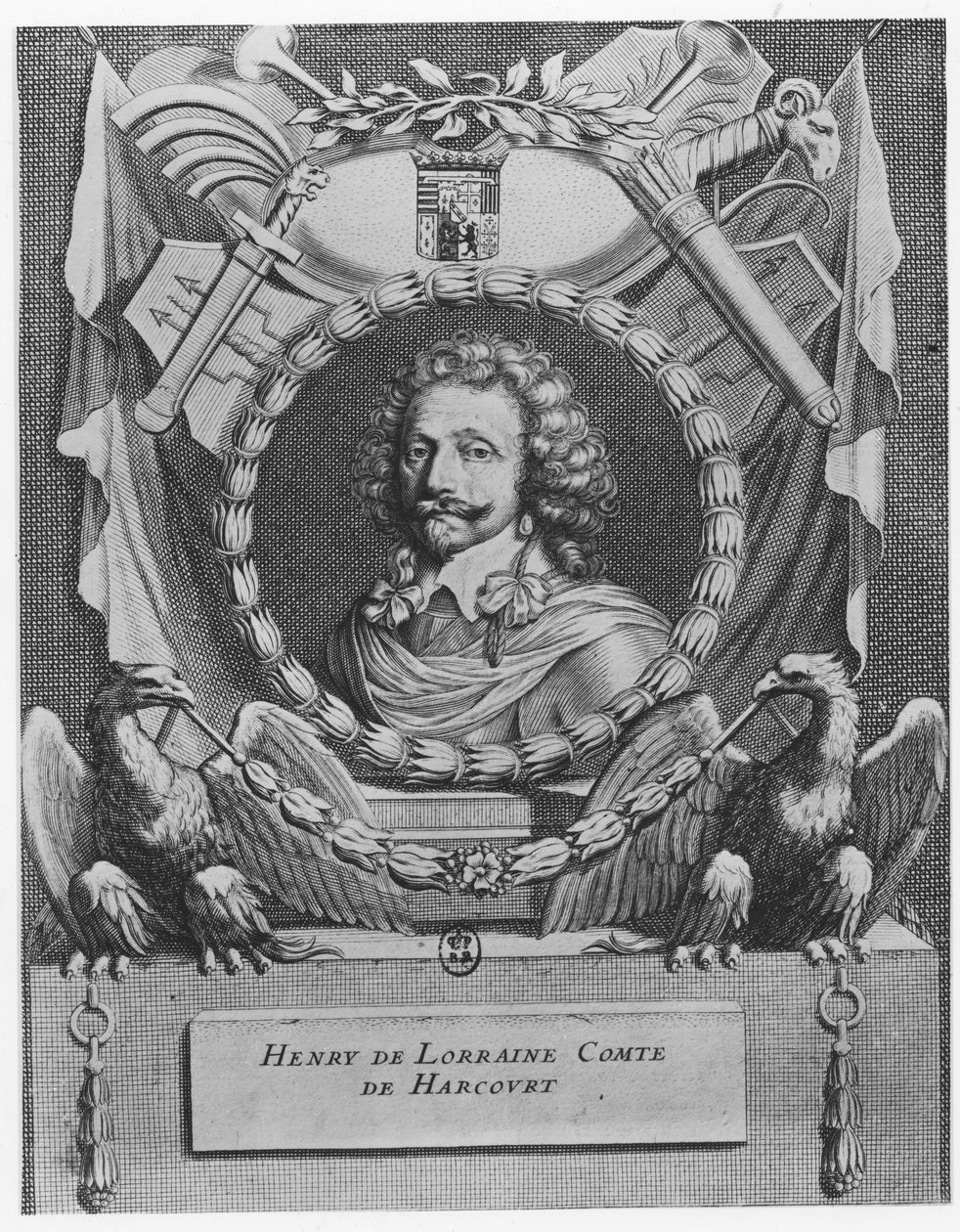 Henri de Lorraine, Conde de Harcourt de Gérard Edelinck