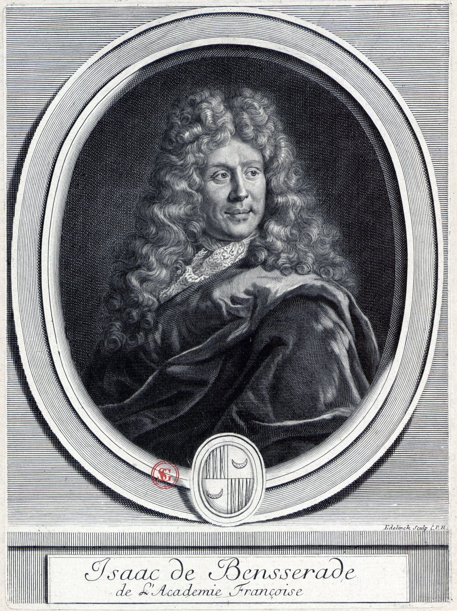 Isaac de Bensserade, de la Academia Francesa de Gérard Edelinck