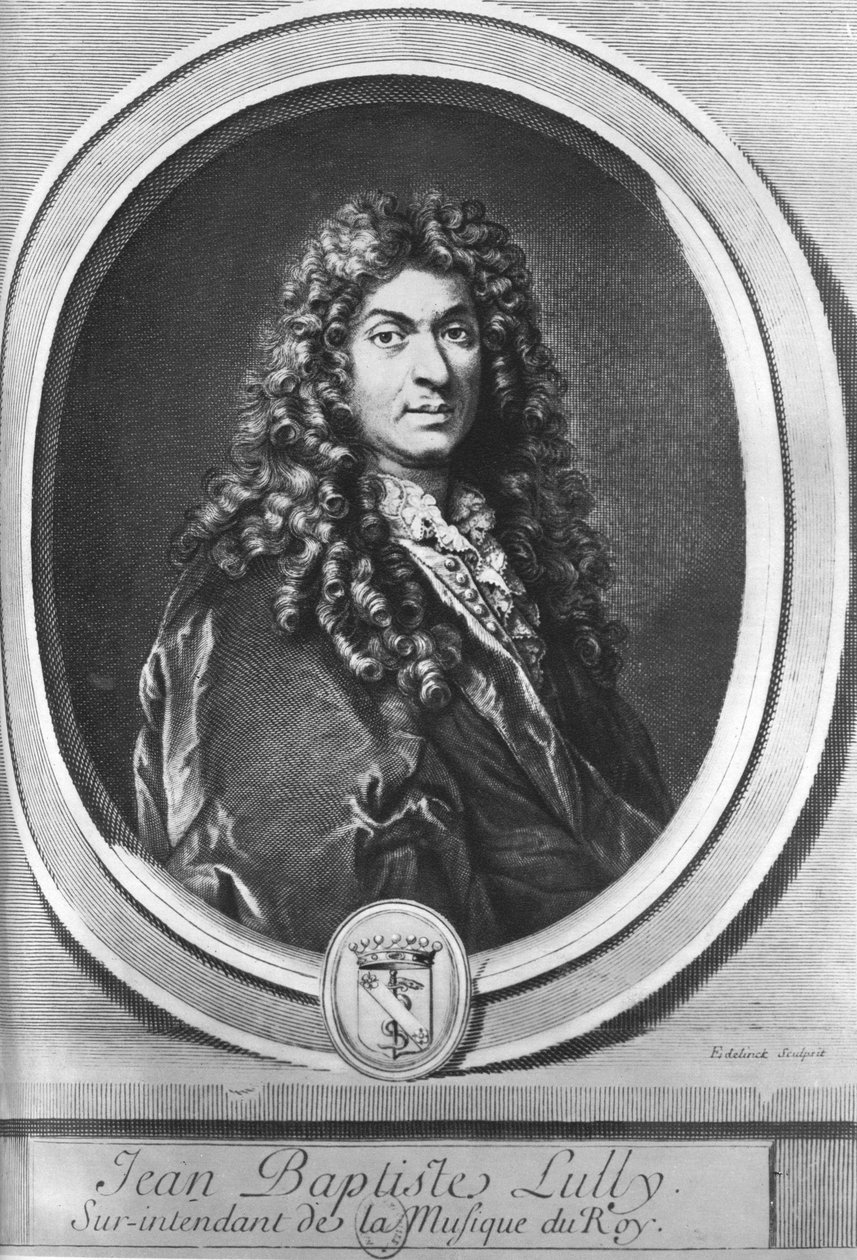 Jean-Baptiste Lully, compositor francés nacido en Florencia de Gérard Edelinck