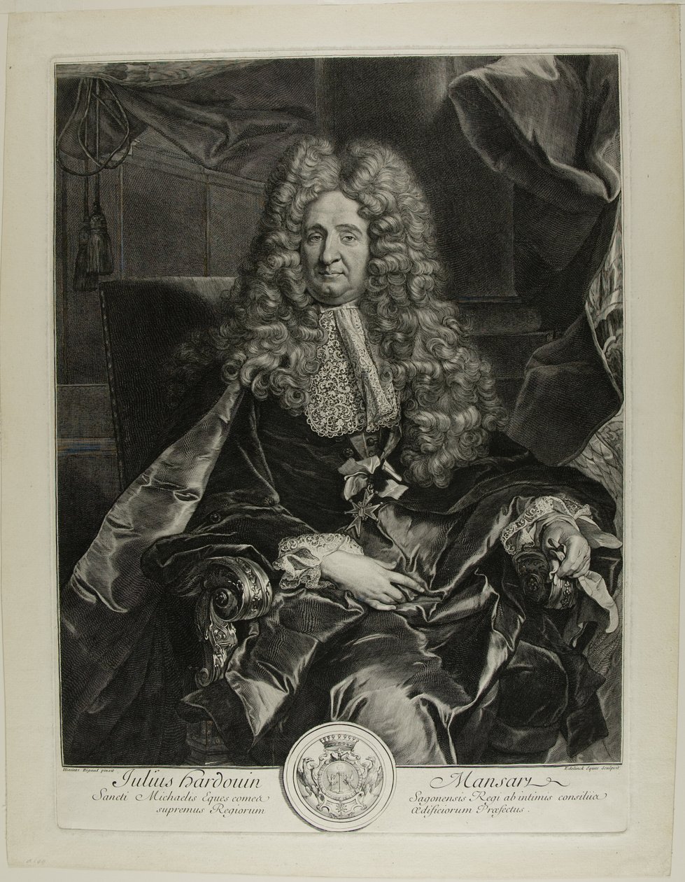 Jules Hardouin Mansart de Gérard Edelinck