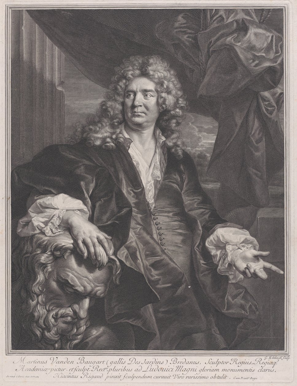 Martin Vanden Bogaert, llamado Desjardins, 1698 de Gérard Edelinck