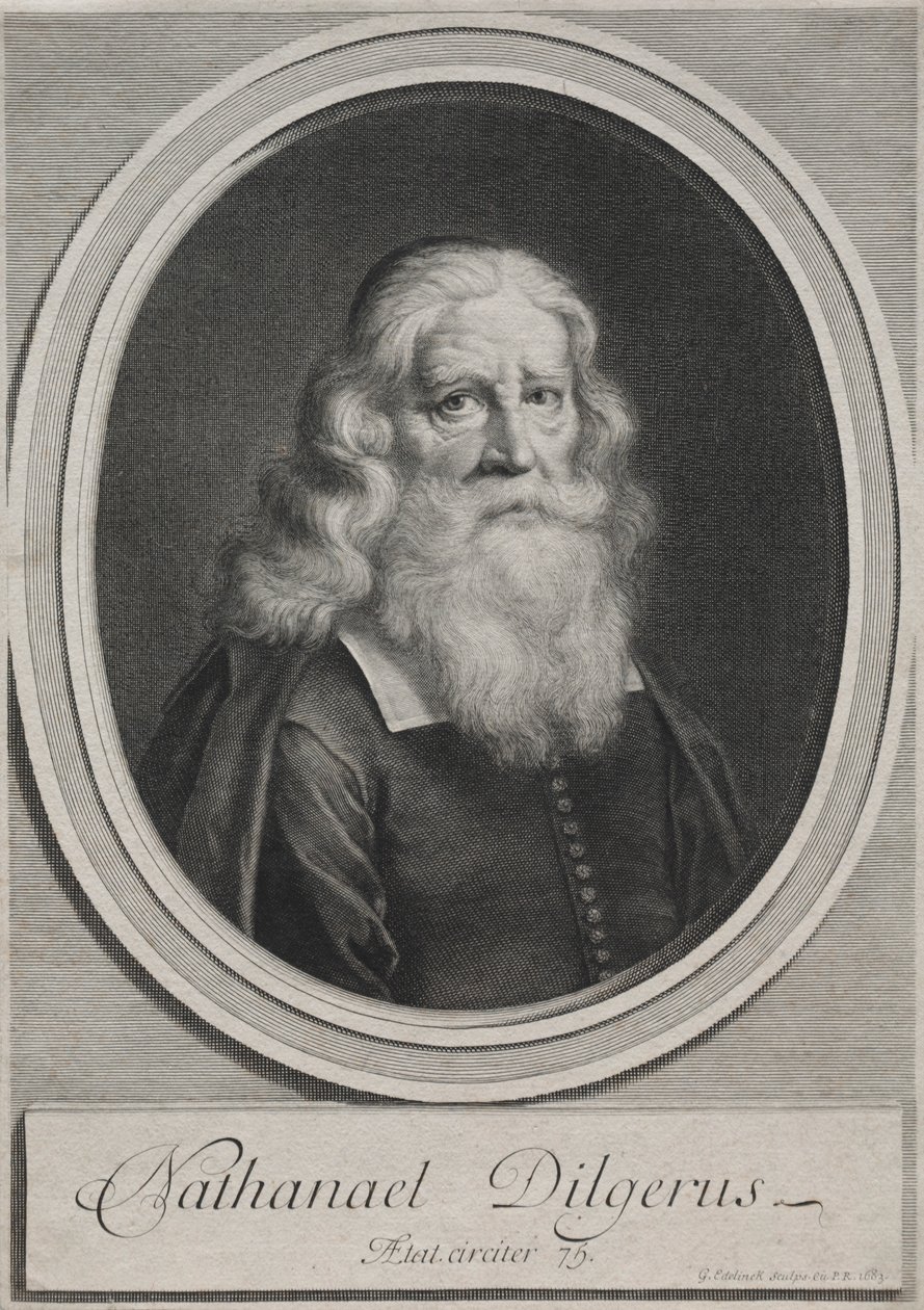Nathanael Dilgerus, Ministro de Danzig, 1683 de Gérard Edelinck