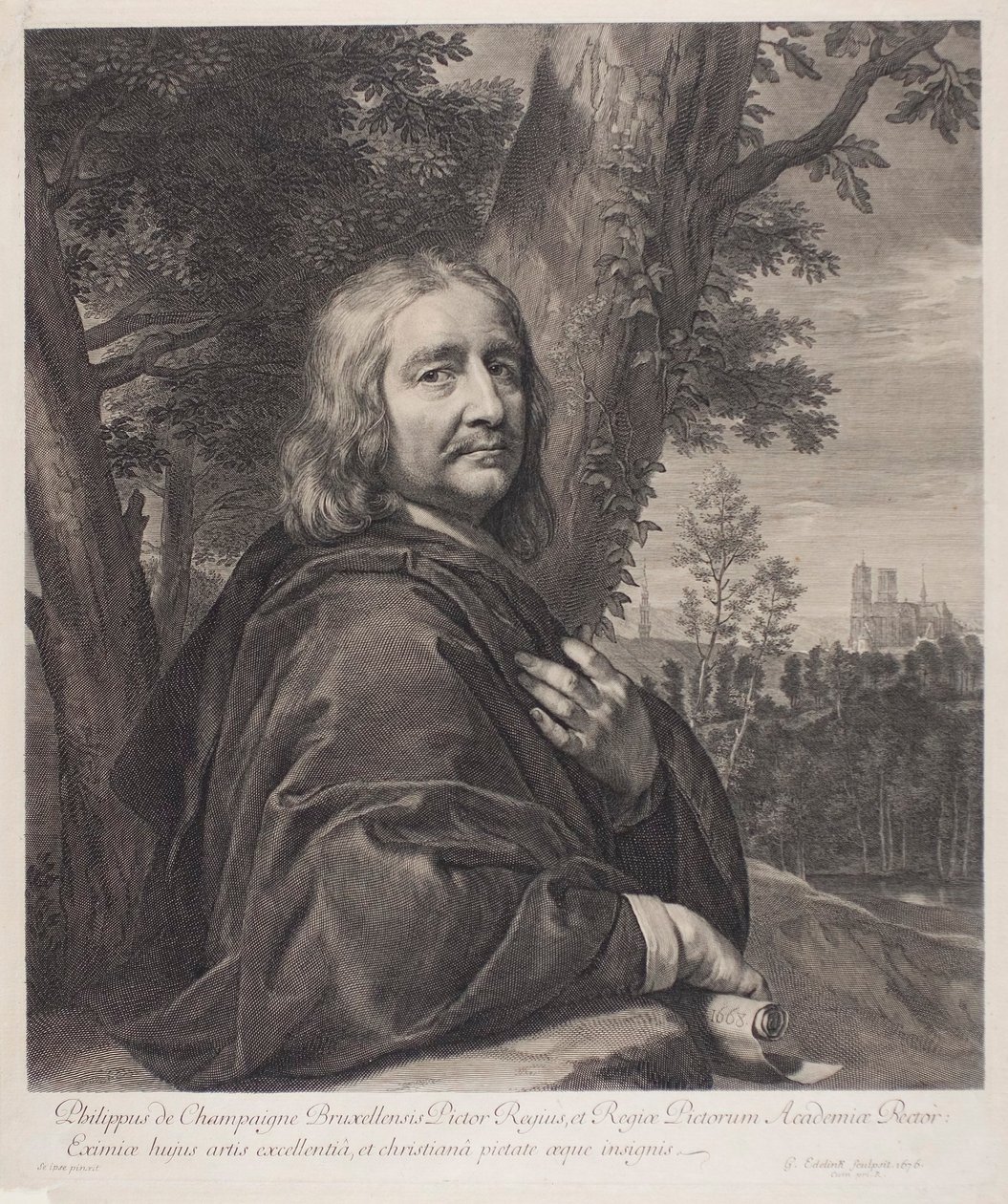 Philippe de Champaigne de Gérard Edelinck