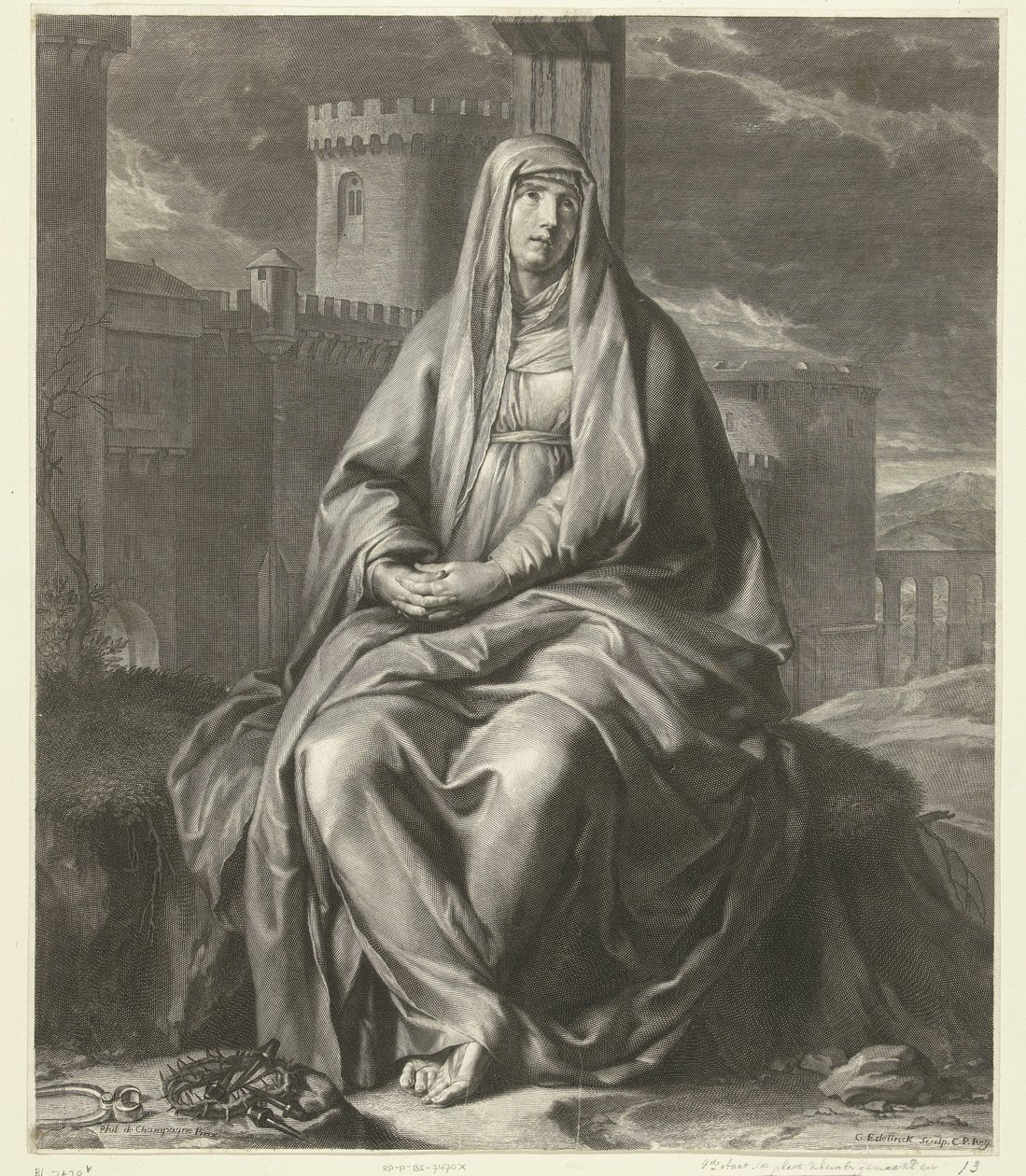 María de luto Mater Dolorosa de Gérard Edelinck