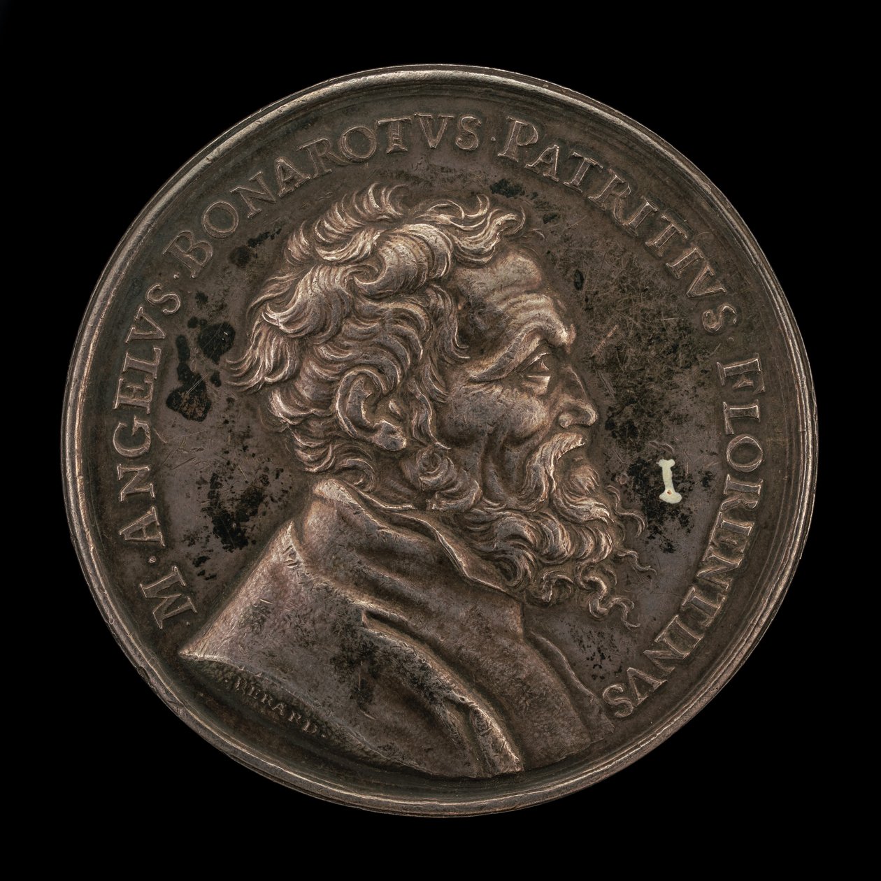 Miguel Ángel Buonarroti, 1475-1564, Artista italiano anverso de Gérard Léonard Hérard