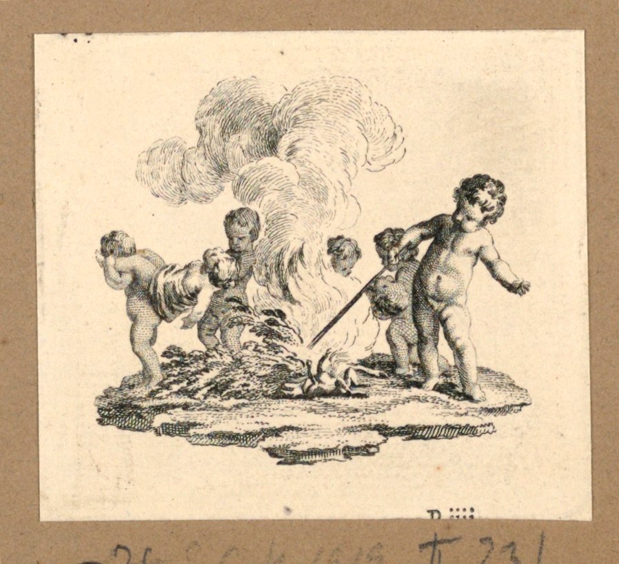La muerte de dos niños de Gravelot