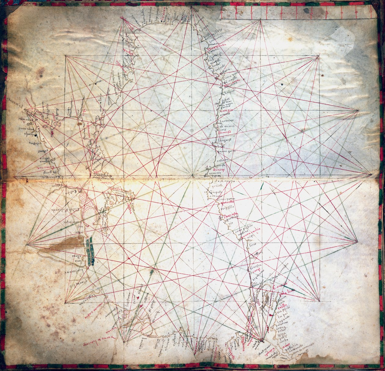 Mapa del Mar Negro de Grazioso Benincasa