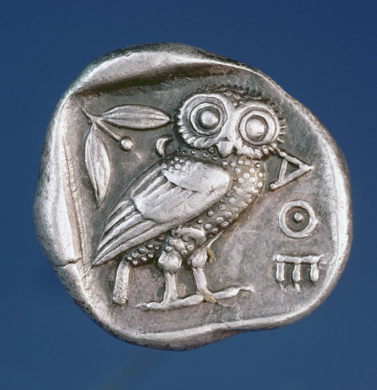 Tetradracma ateniense que representa el Búho de Atenas (plata) de Greek