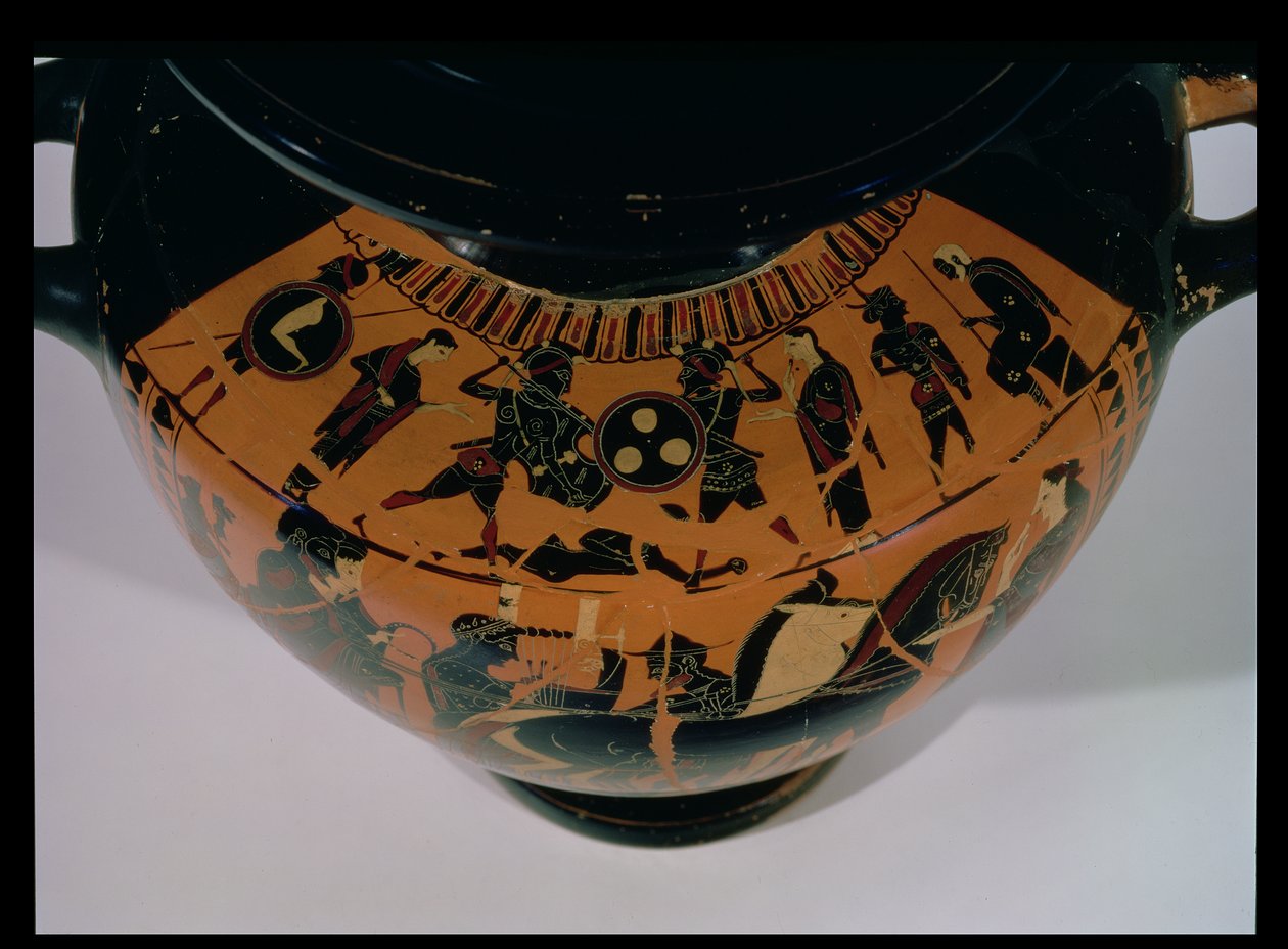 Hidria de Figuras Negras Ática (detalle) de Greek