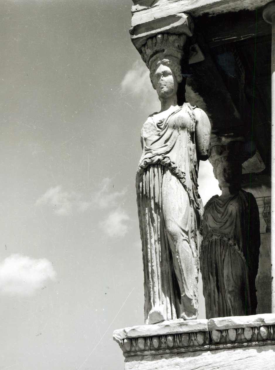 Detalle de una cariátide del Erecteión de Greek