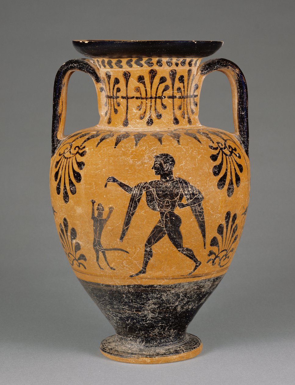 Ánfora etrusca de figuras negras, c.490 a.C. de Greek