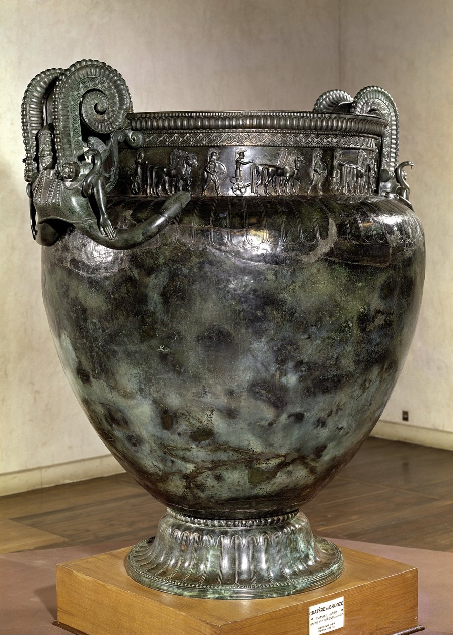 Crátera, de la tumba de una princesa de Vix de Greek