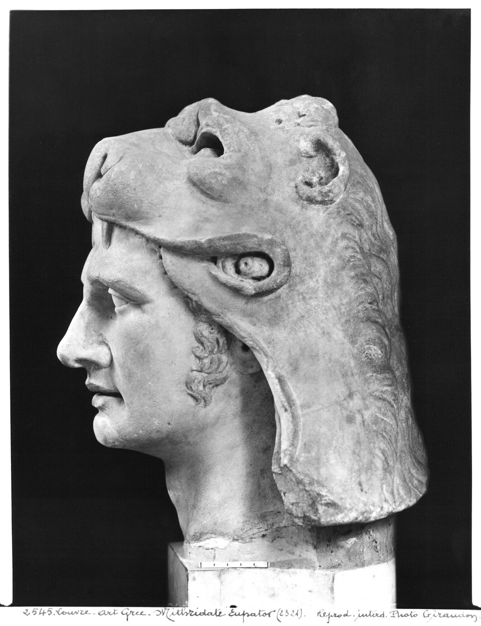 Mitrídates VI (132-63 a.C.) Eupator, Rey del Ponto (mármol) de Greek