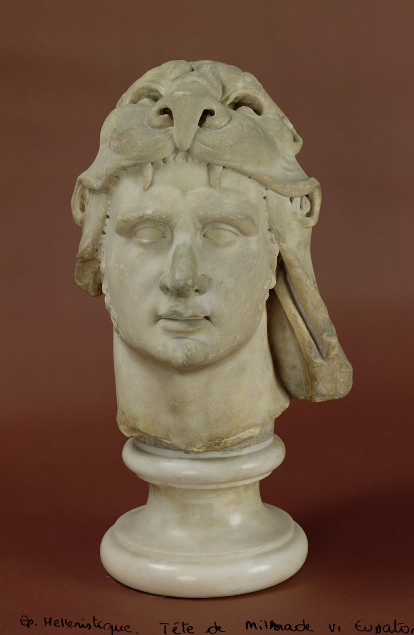 Mitrídates VI (132-63 a.C.) Eupator, Rey de Ponto (mármol) de Greek