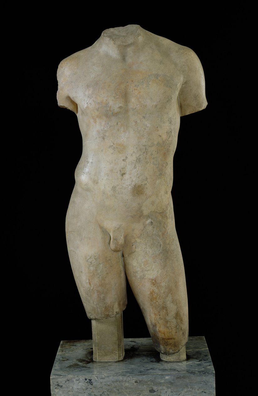 Torso masculino desnudo de Greek