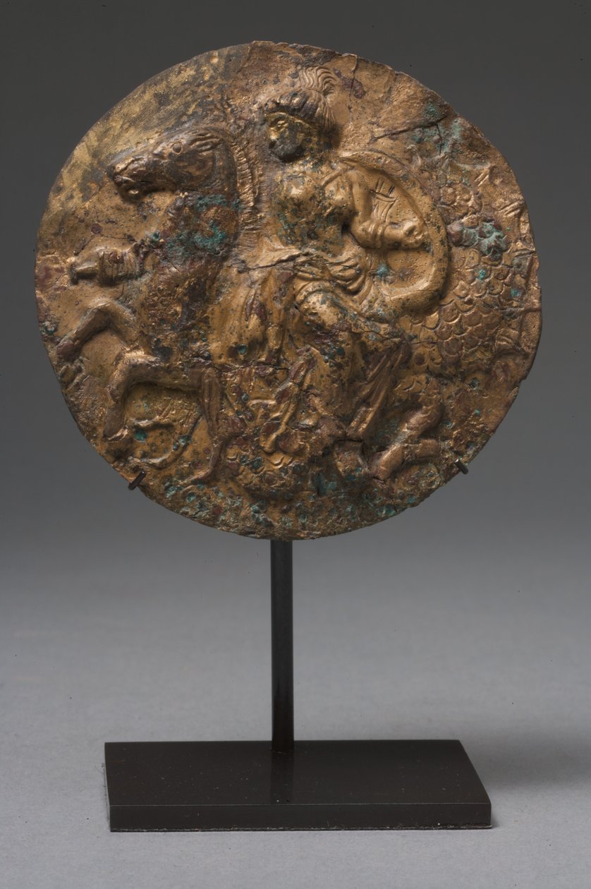 Aplicación repujada (bronce) de Greek