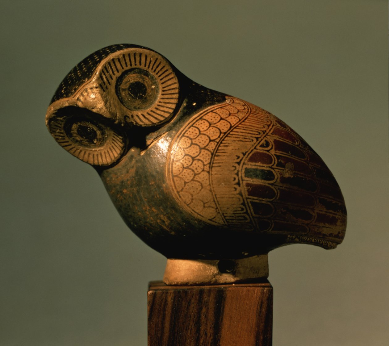 Jarrón en forma de búho, Proto-Corintio, c.640 a.C. de Greek