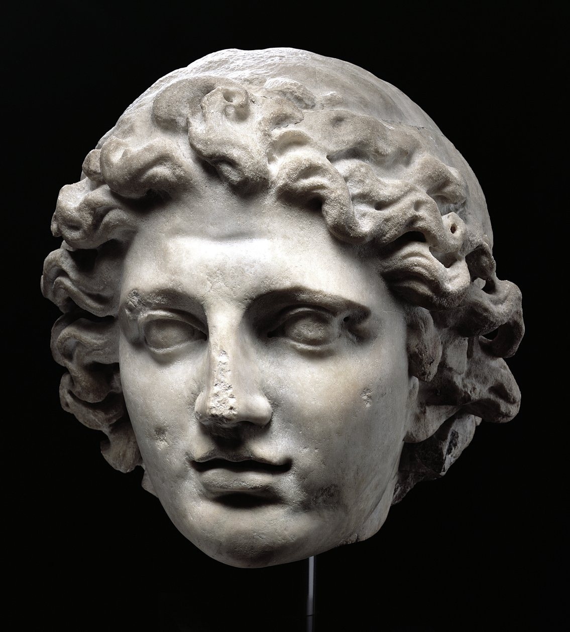 Cabeza colosal de Alejandro Magno (356-323 a.C.) de Greek