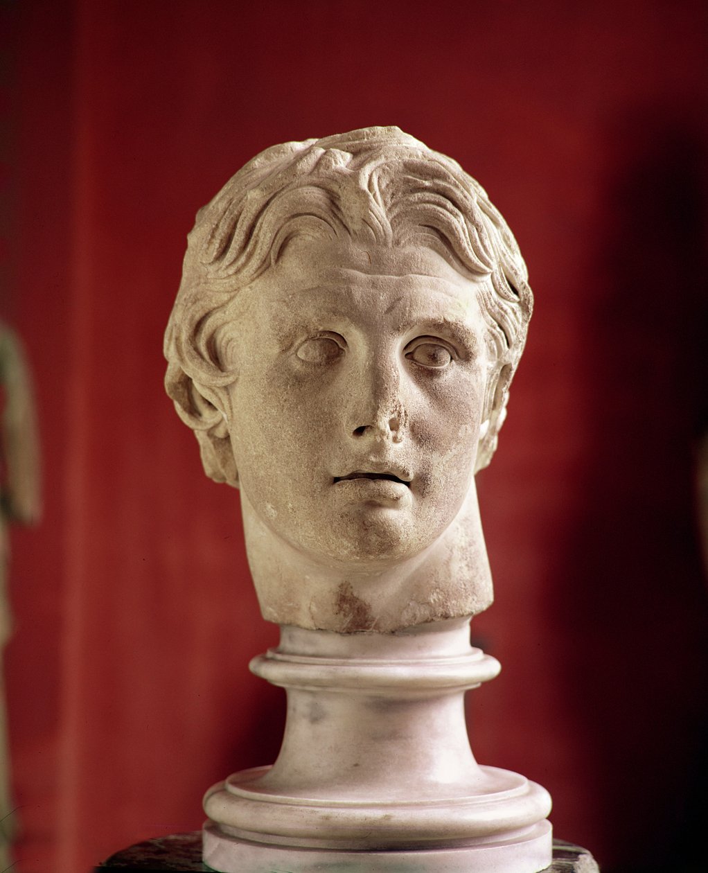 Cabeza de Alejandro Magno, encontrada en Pérgamo de Greek