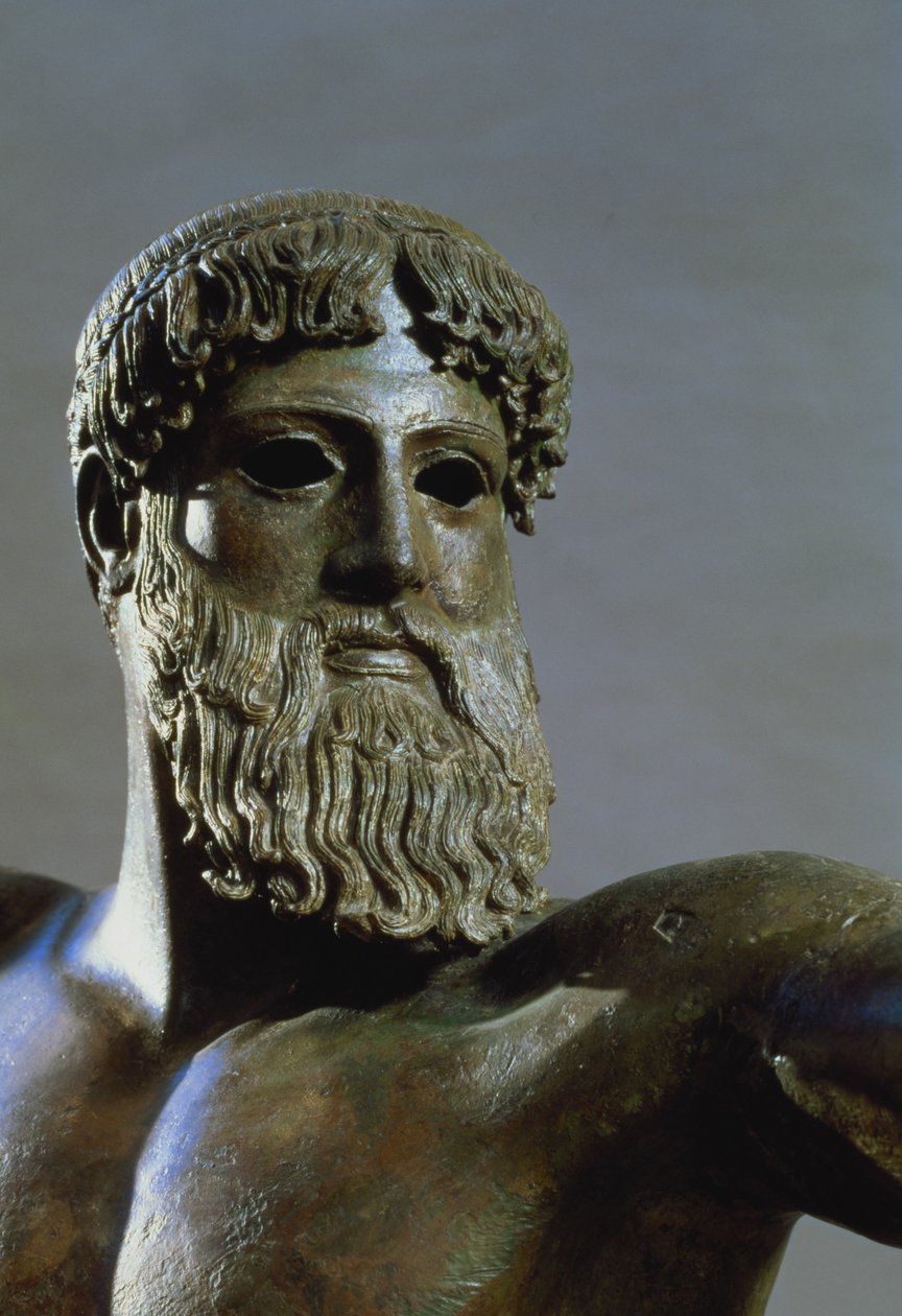 Cabeza de Poseidón (detalle) de Greek