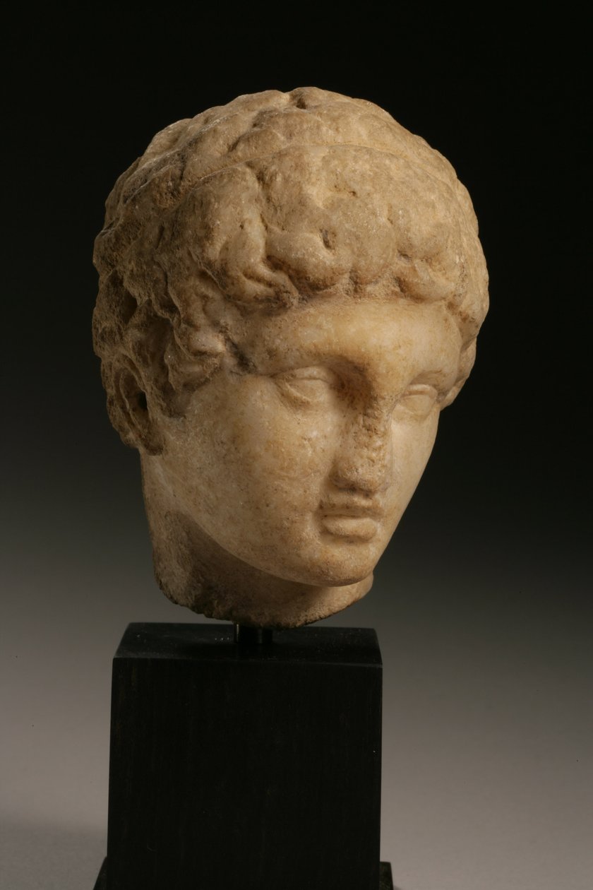 Cabeza de un príncipe, período helenístico, siglo IV-III a.C. (mármol) de Greek