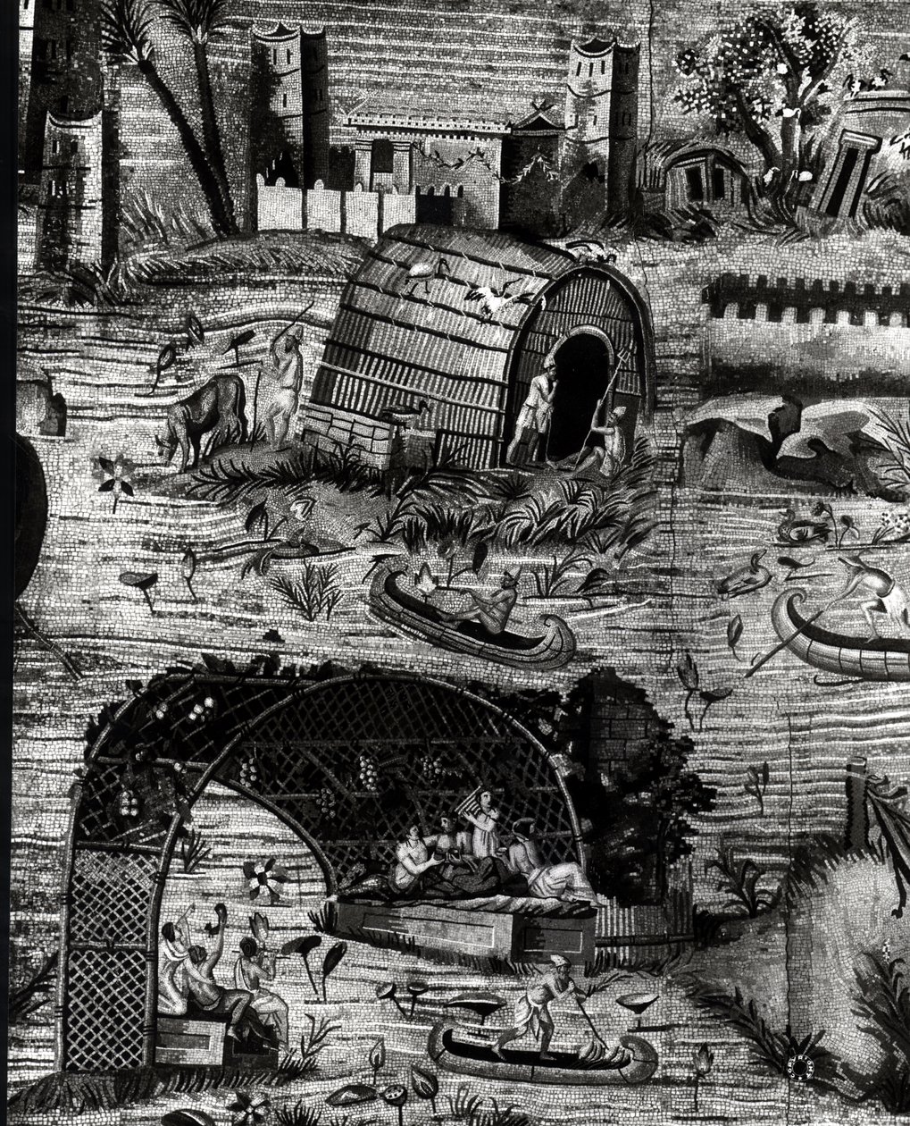 El Mosaico del Nilo (detalle) de Greek